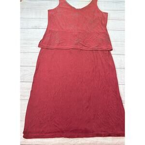 Jeffrey & Dara Vintage Evenings By Tom Barra Womens 2 Piece Set Dress Red Sz 16W